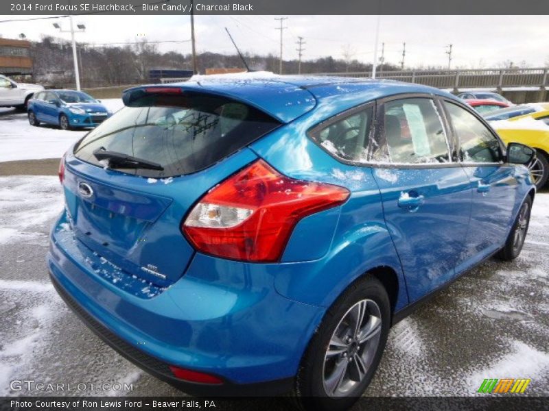 Blue Candy / Charcoal Black 2014 Ford Focus SE Hatchback