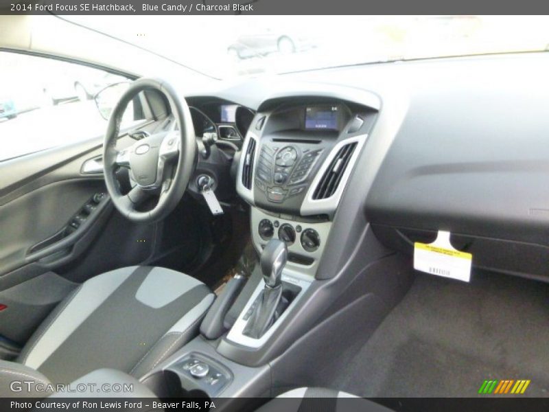 Blue Candy / Charcoal Black 2014 Ford Focus SE Hatchback