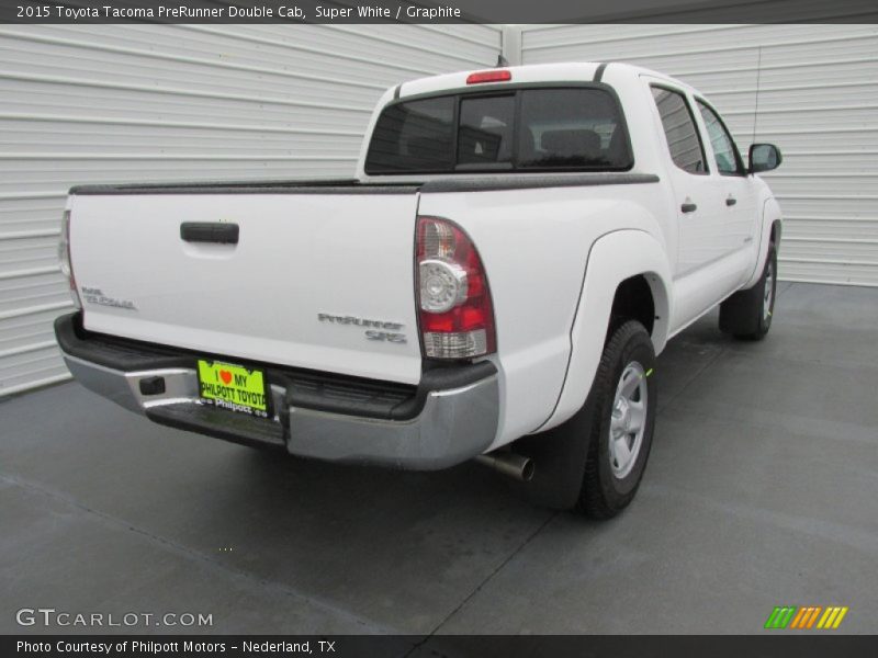 Super White / Graphite 2015 Toyota Tacoma PreRunner Double Cab