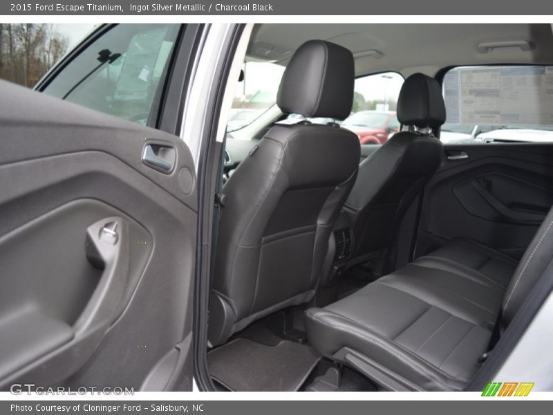 Ingot Silver Metallic / Charcoal Black 2015 Ford Escape Titanium