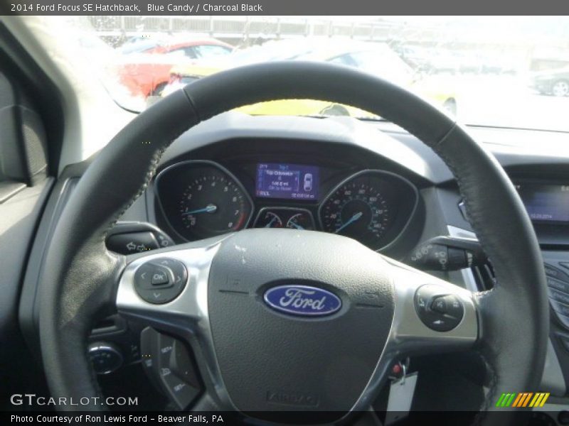 Blue Candy / Charcoal Black 2014 Ford Focus SE Hatchback