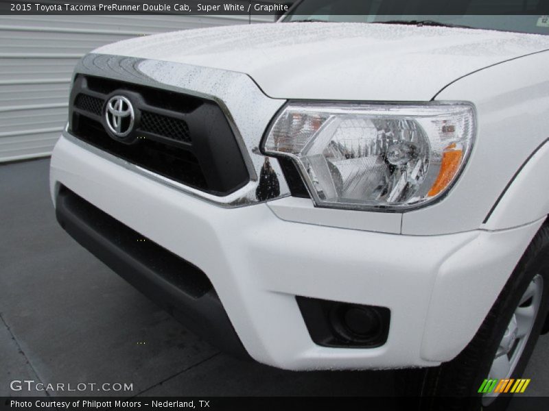 Super White / Graphite 2015 Toyota Tacoma PreRunner Double Cab