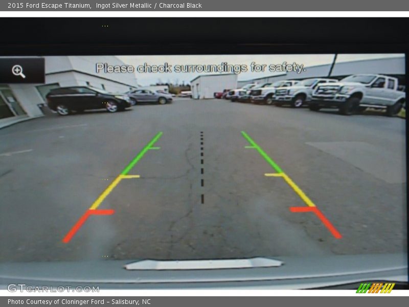 Ingot Silver Metallic / Charcoal Black 2015 Ford Escape Titanium