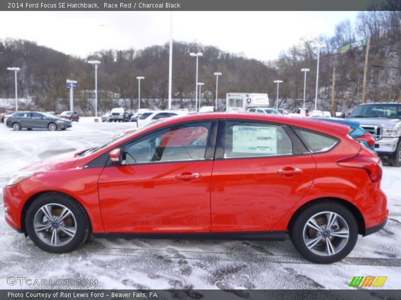 Race Red / Charcoal Black 2014 Ford Focus SE Hatchback