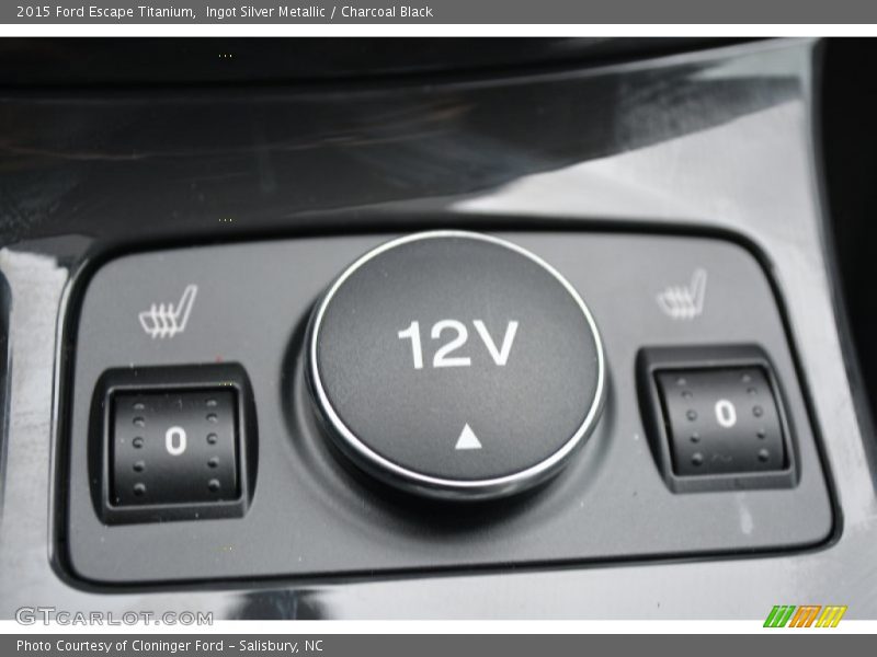 Ingot Silver Metallic / Charcoal Black 2015 Ford Escape Titanium