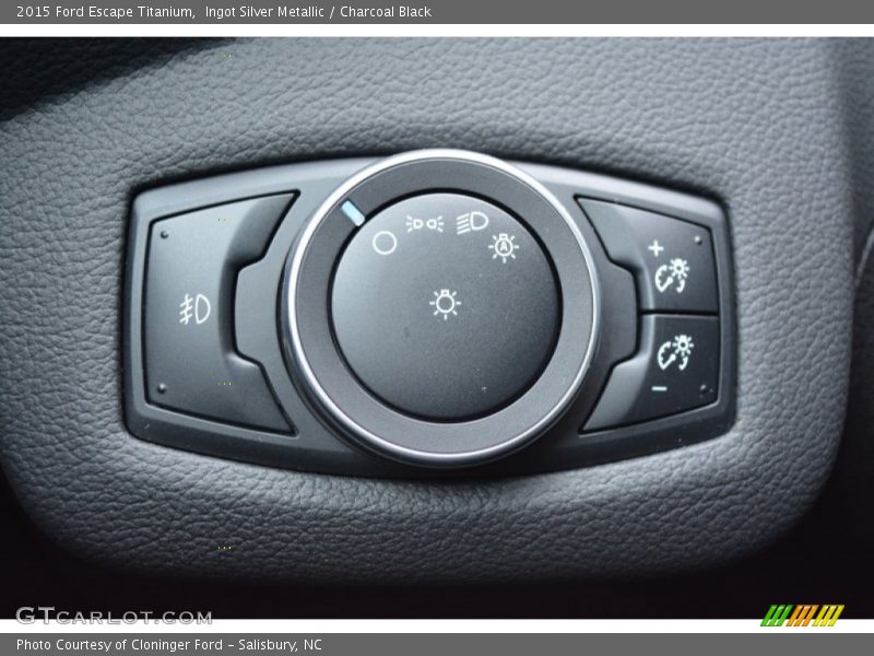 Ingot Silver Metallic / Charcoal Black 2015 Ford Escape Titanium