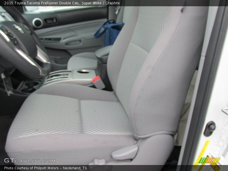 Super White / Graphite 2015 Toyota Tacoma PreRunner Double Cab