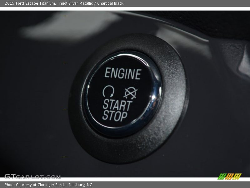 Ingot Silver Metallic / Charcoal Black 2015 Ford Escape Titanium