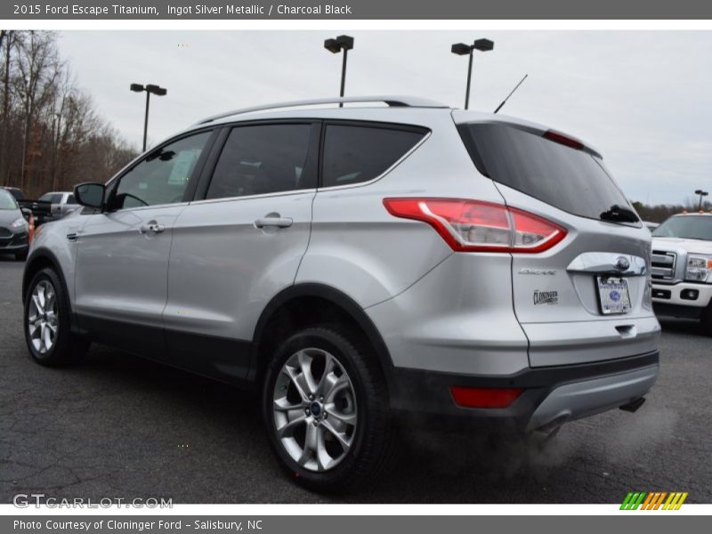 Ingot Silver Metallic / Charcoal Black 2015 Ford Escape Titanium
