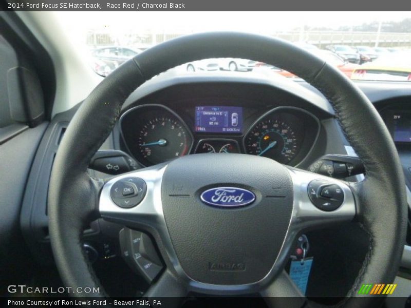 Race Red / Charcoal Black 2014 Ford Focus SE Hatchback