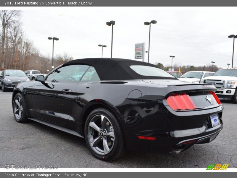Black / Ebony 2015 Ford Mustang V6 Convertible