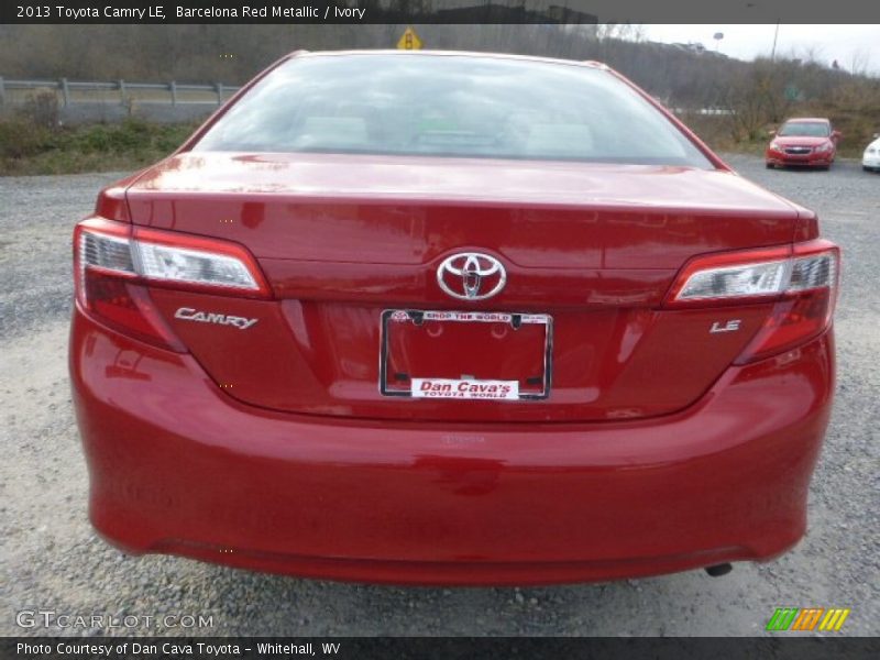 Barcelona Red Metallic / Ivory 2013 Toyota Camry LE