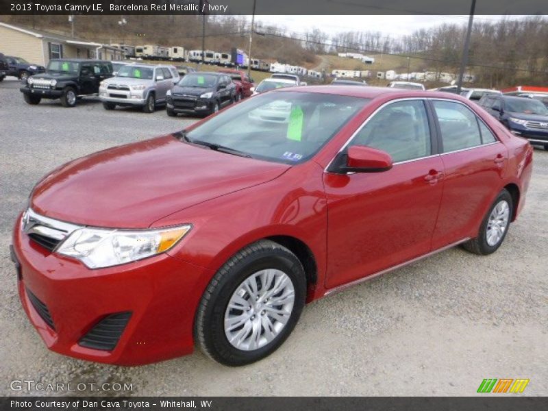 Barcelona Red Metallic / Ivory 2013 Toyota Camry LE