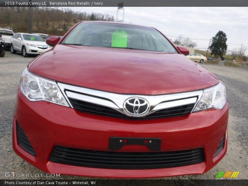 Barcelona Red Metallic / Ivory 2013 Toyota Camry LE