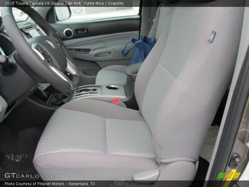 Front Seat of 2015 Tacoma V6 Double Cab 4x4