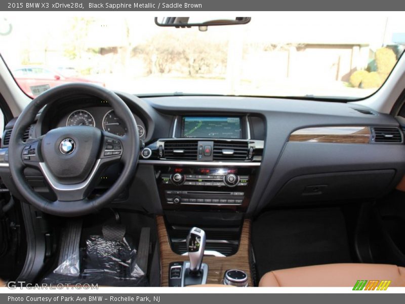 Black Sapphire Metallic / Saddle Brown 2015 BMW X3 xDrive28d