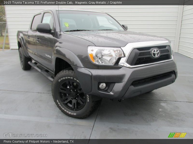 Magnetic Gray Metallic / Graphite 2015 Toyota Tacoma TSS PreRunner Double Cab