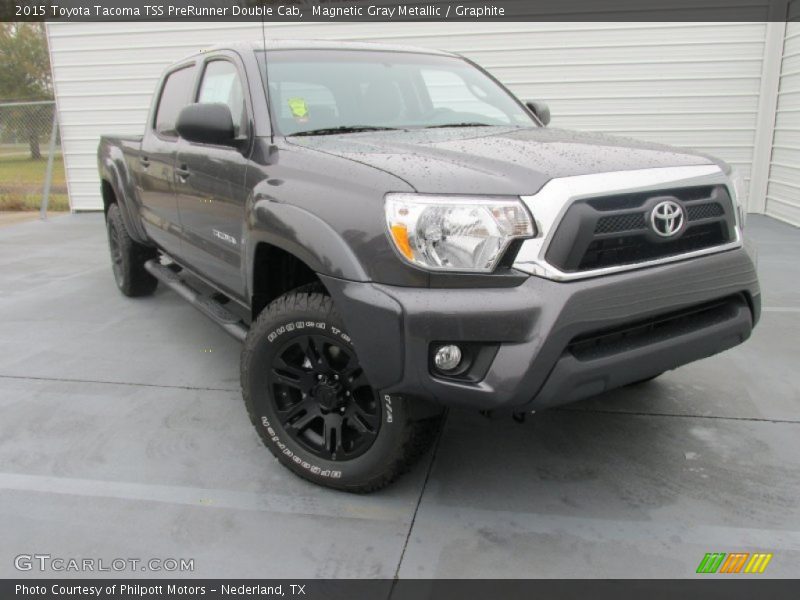 Magnetic Gray Metallic / Graphite 2015 Toyota Tacoma TSS PreRunner Double Cab