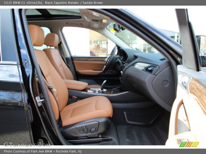 Black Sapphire Metallic / Saddle Brown 2015 BMW X3 xDrive28d