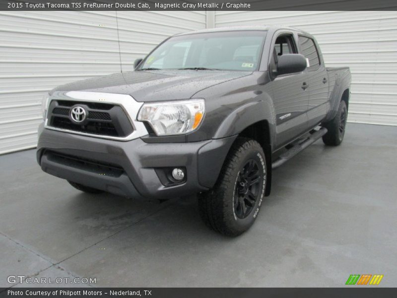 Magnetic Gray Metallic / Graphite 2015 Toyota Tacoma TSS PreRunner Double Cab