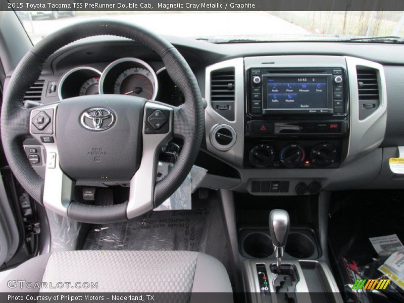 Magnetic Gray Metallic / Graphite 2015 Toyota Tacoma TSS PreRunner Double Cab