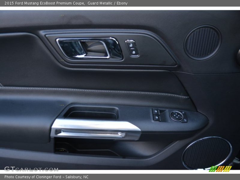 Guard Metallic / Ebony 2015 Ford Mustang EcoBoost Premium Coupe