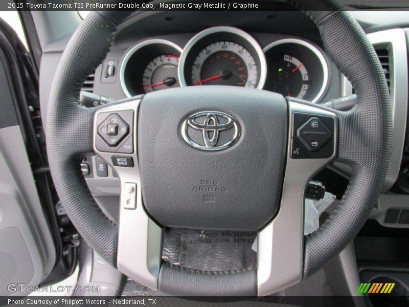 Magnetic Gray Metallic / Graphite 2015 Toyota Tacoma TSS PreRunner Double Cab