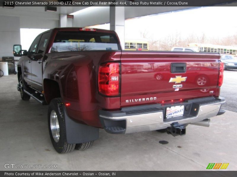 Deep Ruby Metallic / Cocoa/Dune 2015 Chevrolet Silverado 3500HD LTZ Crew Cab Dual Rear Wheel 4x4