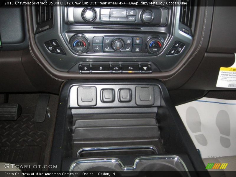 Deep Ruby Metallic / Cocoa/Dune 2015 Chevrolet Silverado 3500HD LTZ Crew Cab Dual Rear Wheel 4x4