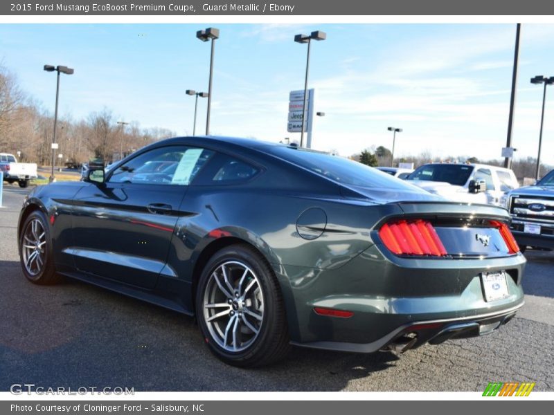 Guard Metallic / Ebony 2015 Ford Mustang EcoBoost Premium Coupe