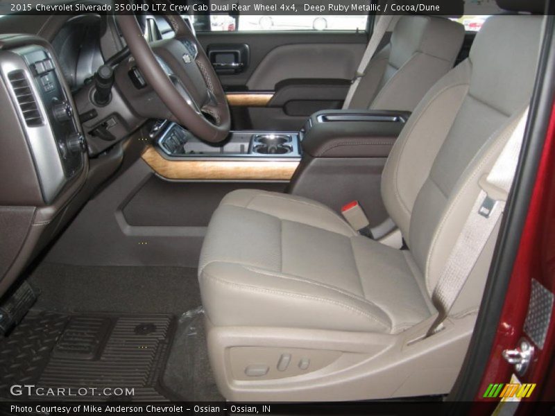 Deep Ruby Metallic / Cocoa/Dune 2015 Chevrolet Silverado 3500HD LTZ Crew Cab Dual Rear Wheel 4x4