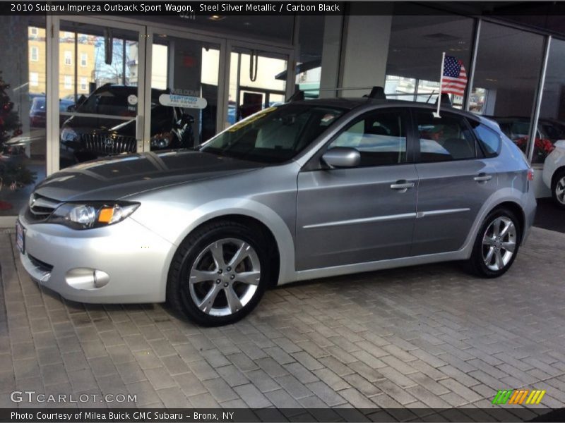 Steel Silver Metallic / Carbon Black 2010 Subaru Impreza Outback Sport Wagon