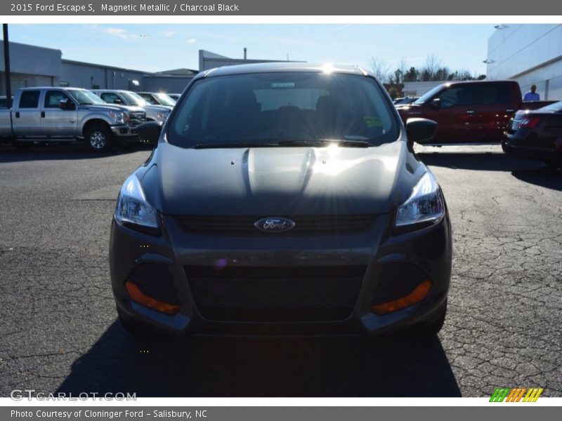 Magnetic Metallic / Charcoal Black 2015 Ford Escape S
