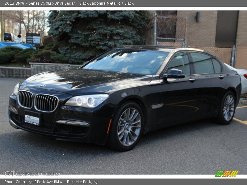 Black Sapphire Metallic / Black 2013 BMW 7 Series 750Li xDrive Sedan