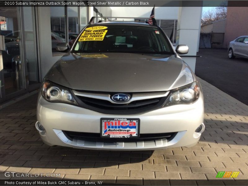 Steel Silver Metallic / Carbon Black 2010 Subaru Impreza Outback Sport Wagon