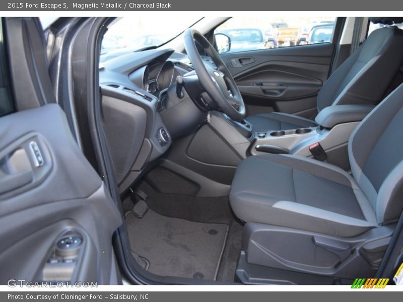 Magnetic Metallic / Charcoal Black 2015 Ford Escape S