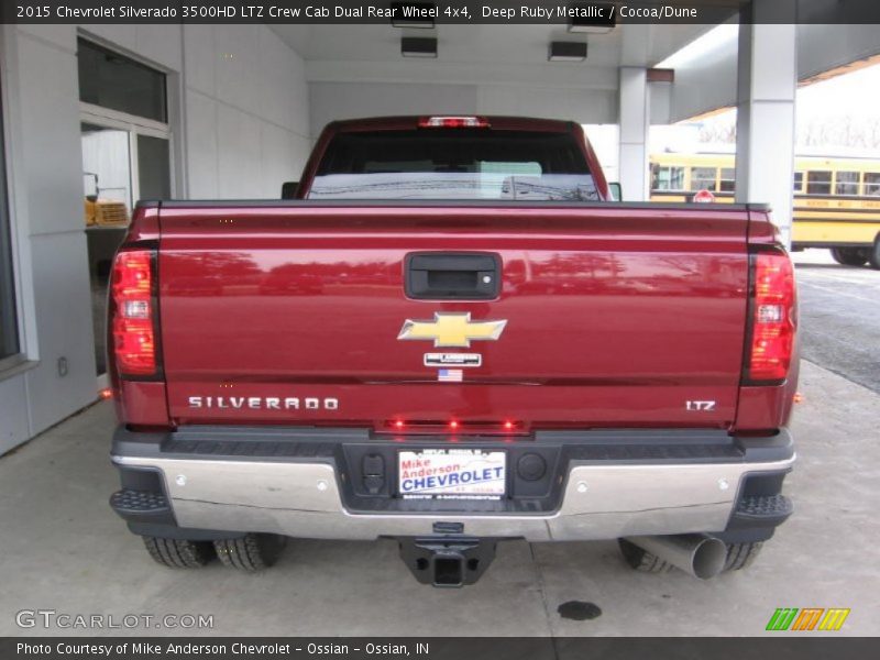 Deep Ruby Metallic / Cocoa/Dune 2015 Chevrolet Silverado 3500HD LTZ Crew Cab Dual Rear Wheel 4x4