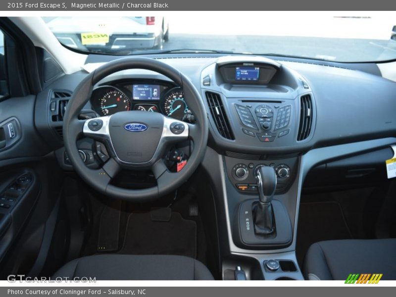 Magnetic Metallic / Charcoal Black 2015 Ford Escape S