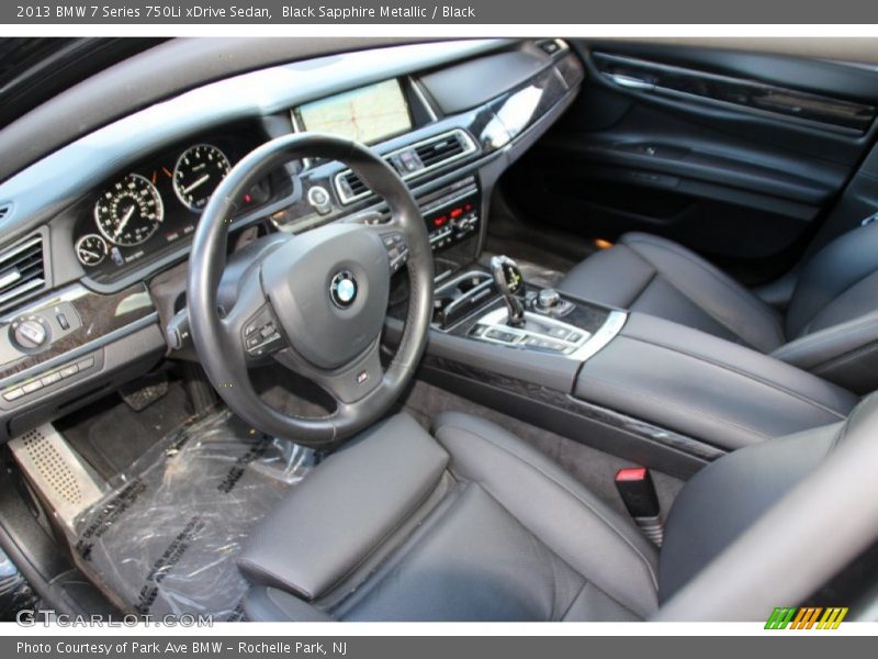 Black Sapphire Metallic / Black 2013 BMW 7 Series 750Li xDrive Sedan