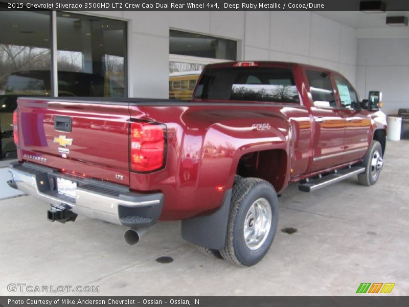 Deep Ruby Metallic / Cocoa/Dune 2015 Chevrolet Silverado 3500HD LTZ Crew Cab Dual Rear Wheel 4x4