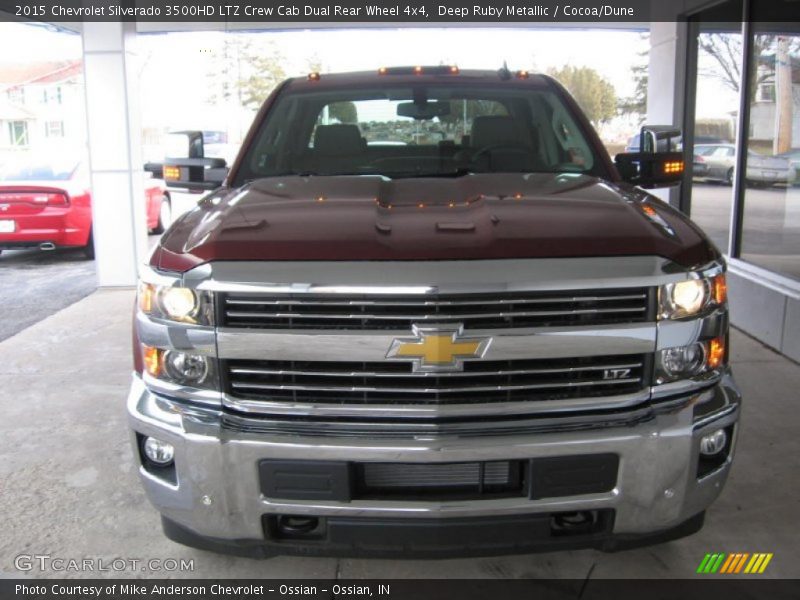 Deep Ruby Metallic / Cocoa/Dune 2015 Chevrolet Silverado 3500HD LTZ Crew Cab Dual Rear Wheel 4x4