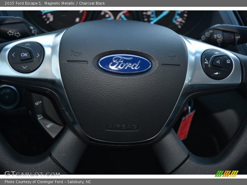 Magnetic Metallic / Charcoal Black 2015 Ford Escape S