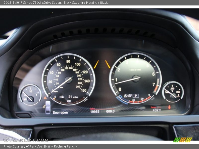 Black Sapphire Metallic / Black 2013 BMW 7 Series 750Li xDrive Sedan