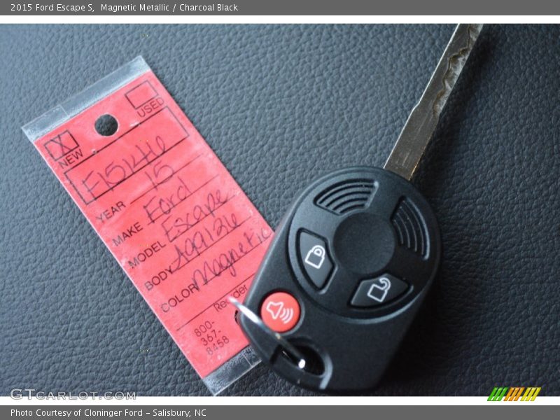 Magnetic Metallic / Charcoal Black 2015 Ford Escape S