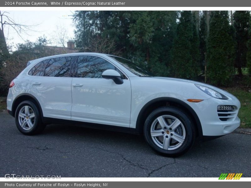 White / Espresso/Cognac Natural Leather 2014 Porsche Cayenne