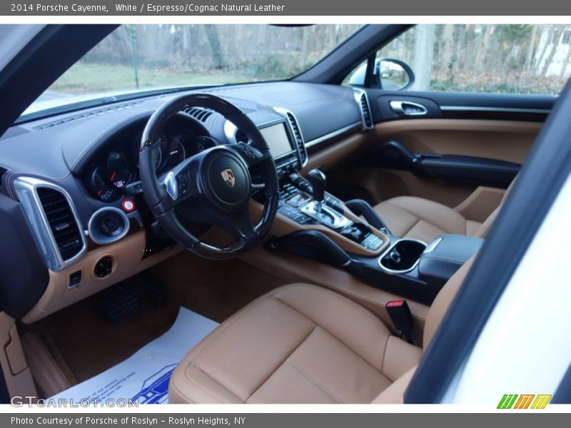 White / Espresso/Cognac Natural Leather 2014 Porsche Cayenne