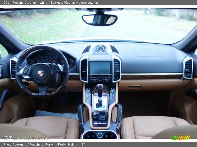 White / Espresso/Cognac Natural Leather 2014 Porsche Cayenne