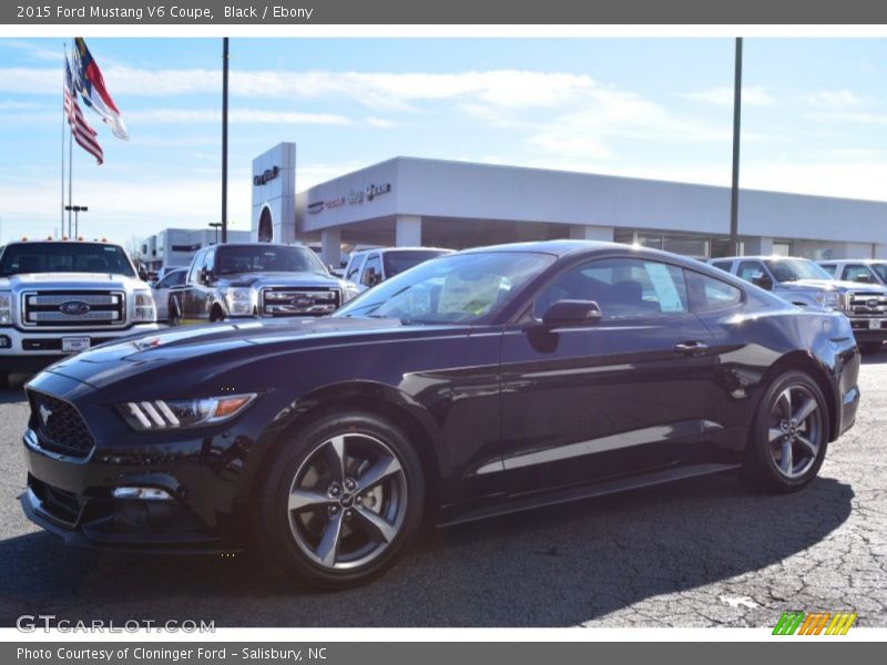 Black / Ebony 2015 Ford Mustang V6 Coupe