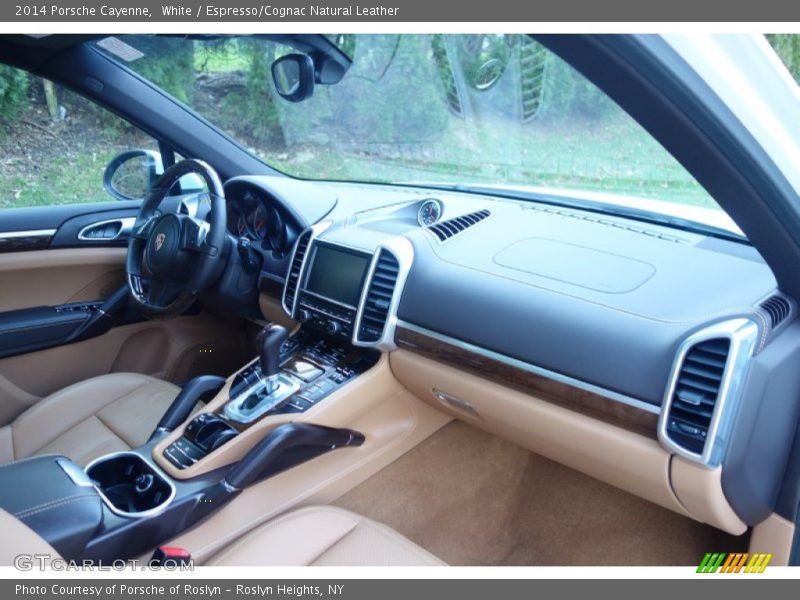 White / Espresso/Cognac Natural Leather 2014 Porsche Cayenne