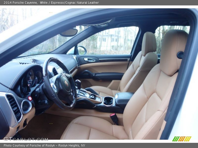 White / Espresso/Cognac Natural Leather 2014 Porsche Cayenne